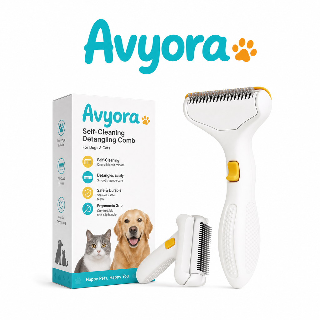 AVYORA Floating Stainless Steel Grooming Brush